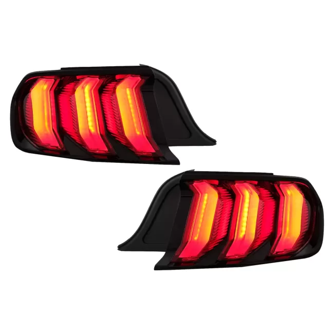 Full LED Taillights suitable for Ford Mustang VI S550 (2015-2019) Red with Dynamic Sequential Turning Lights