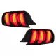 Full LED Taillights suitable for Ford Mustang VI S550 (2015-2019) Red with Dynamic Sequential Turning Lights