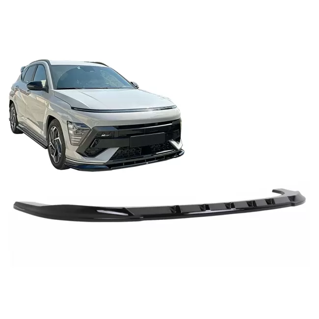 Front Bumper Spoiler suitable for Hyundai Kona N-Line Mk2 (2023-) Black