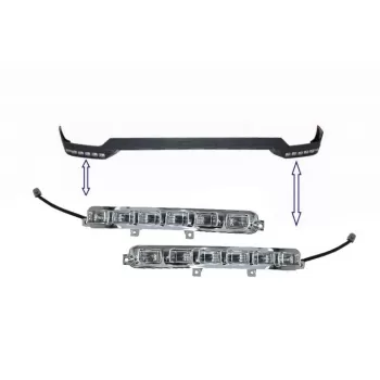 LED DRL for Front Bumper Spoiler Extension suitable for Mercedes G-Class W463 (1989-2017)