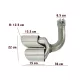 Exhaust Muffler Tips Quad suitable for Porsche Cayenne 9Y0 SUV 3.0 (2018-up) Upgrade to Cayenne S Chrome