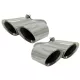 Exhaust Muffler Tips Quad suitable for Porsche Cayenne 9Y0 SUV 3.0 (2018-up) Upgrade to Cayenne S Chrome