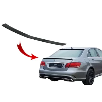 Trunk Spoiler suitable for Mercedes E-Class W212 (2009-2016) Facelift Design Piano Black