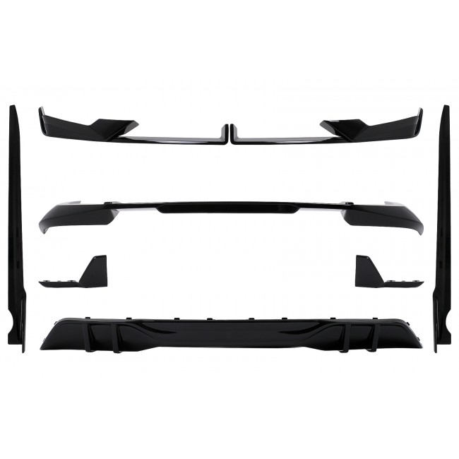 Aero Body Kit suitable for BMW X5 G05 LCI M-Tech (2023-) Black Knight Design Piano Black