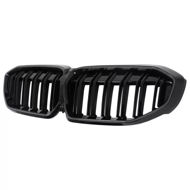 Central Kidney Grilles with LED suitable for BMW 3 Series G20 Sedan G21 Touring (2019-2022) Piano Black