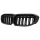 Central Kidney Grilles with LED suitable for BMW 3 Series G20 Sedan G21 Touring (2019-2022) Piano Black