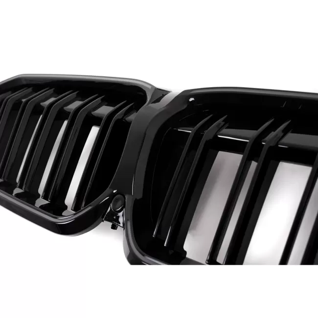Central Kidney Grilles with LED suitable for BMW 3 Series G20 Sedan G21 Touring (2019-2022) Piano Black
