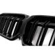Central Kidney Grilles with LED suitable for BMW 3 Series G20 Sedan G21 Touring (2019-2022) Piano Black