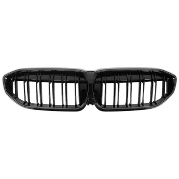 Central Kidney Grilles with LED suitable for BMW 3 Series G20 Sedan G21 Touring (2019-2022) Piano Black