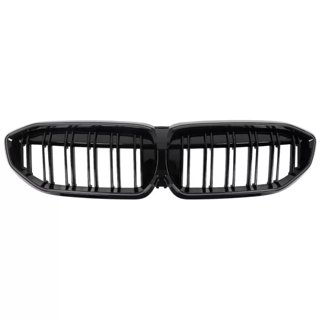 Central Kidney Grilles with LED suitable for BMW 3 Series G20 Sedan G21 Touring (2019-2022) Piano Black