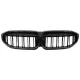 Central Kidney Grilles with LED suitable for BMW 3 Series G20 Sedan G21 Touring (2019-2022) Piano Black