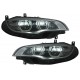 LED Headlights Xenon Angel Eyes 3D Dual Halo Rims suitable for BMW X6 E71 (2008-2012)