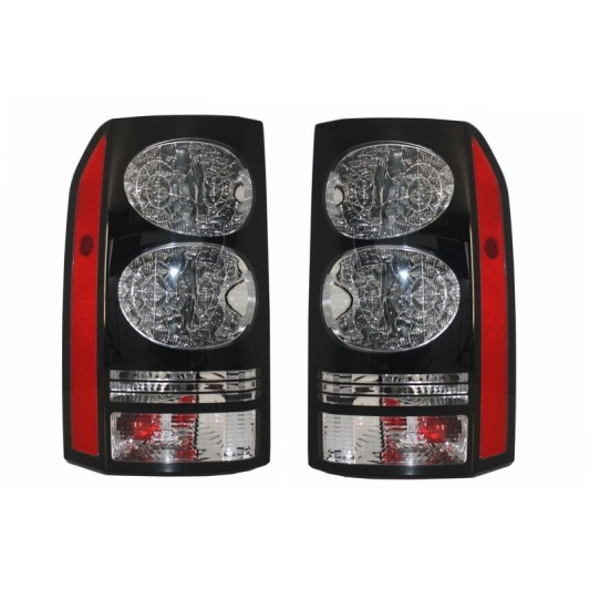 LED Taillights suitable for Land Rover Discovery III 3 & IV 4 (2004-2016) Black Conversion to Facelift Look