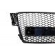 Front Grille suitable for Audi A5 8T (2008-2011) RS5 Design Badgeless Piano Black