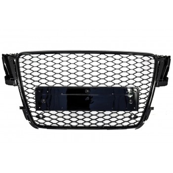 Front Grille suitable for Audi A5 8T (2008-2011) RS5 Design Badgeless Piano Black