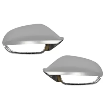 Complete Housing Mirror Covers suitable for Audi A6 4G C7 (2011-2018) Limousine Avant Extinction Aluminium RS6 Design With Side Assist