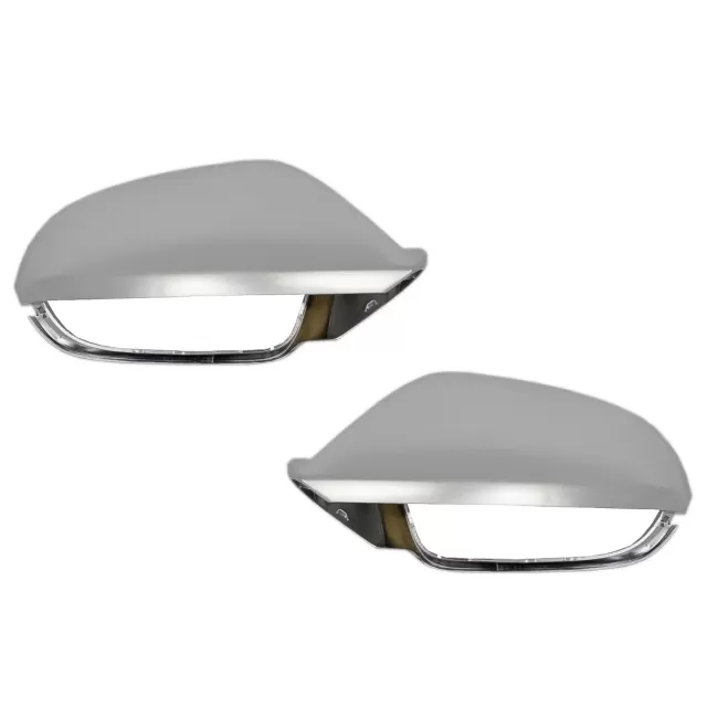Complete Housing Mirror Covers suitable for Audi A6 4G C7 (2011-2018) Limousine Avant Extinction Aluminium RS6 Design With Side Assist