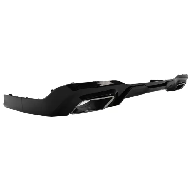 Rear Bumper Valance Diffuser with Chrome Exhaust Tips suitable for BMW 2 Series F44 Gran Coup (2020-up) M235I Design