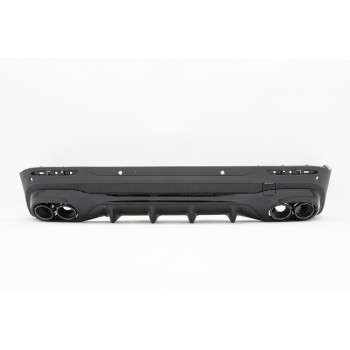 Rear Diffuser with Black Exhaust Tips suitable for Mercedes GLB X247 SUV (2020-up) 45 S Design Night Package