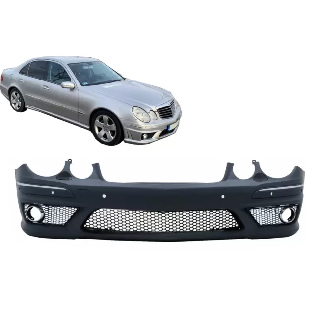 Front Bumper suitable for Mercedes E-Class W211 Facelift (2006-2009) without Fog Lights