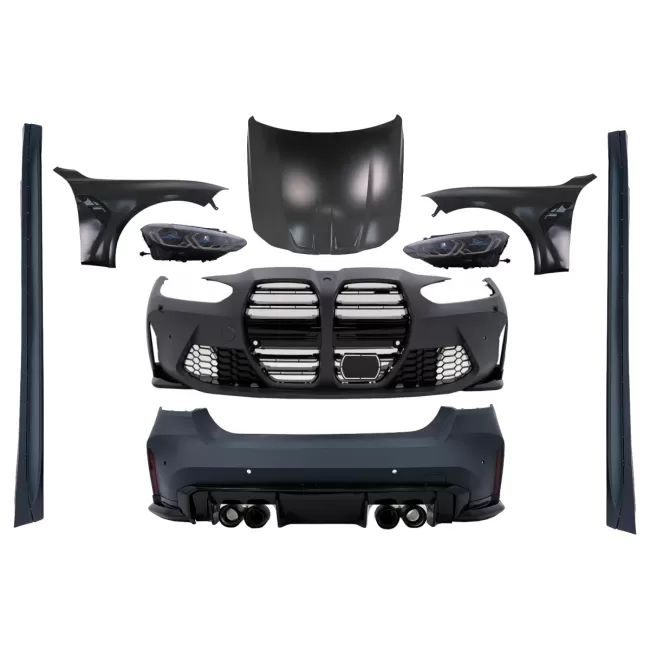 Complete Body Kit suitable for BMW 3 Series F30 (2011-2019) Conversion to 2021+ G80 M Design
