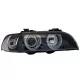 Angel Eyes Headlights suitable for BMW 5 Series E39 (1996-2003) Facelift Design Black Chrom Edition