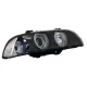 Angel Eyes Headlights suitable for BMW 5 Series E39 (1996-2003) Facelift Design Black Chrom Edition