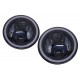 7 Inch CREE LED Headlights Amber Halo DRL suitable for Jeep Wrangler JK TJ LJ Land Rover Defender Mercedes W463 Black