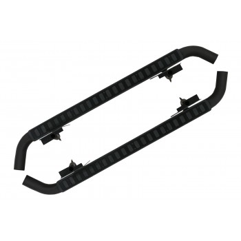 Running Boards Side Steps suitable for Land Rover Defender 110 (1990-2016) Black Edition