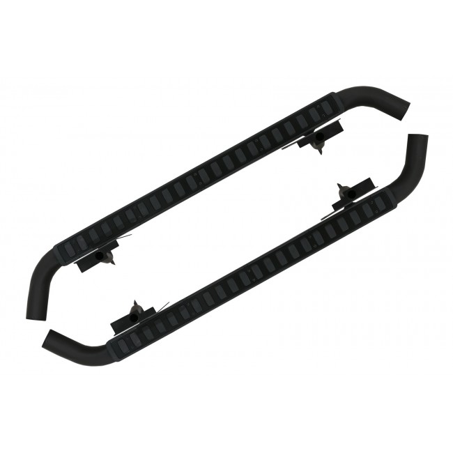 Running Boards Side Steps suitable for Land Rover Defender 110 (1990-2016) Black Edition