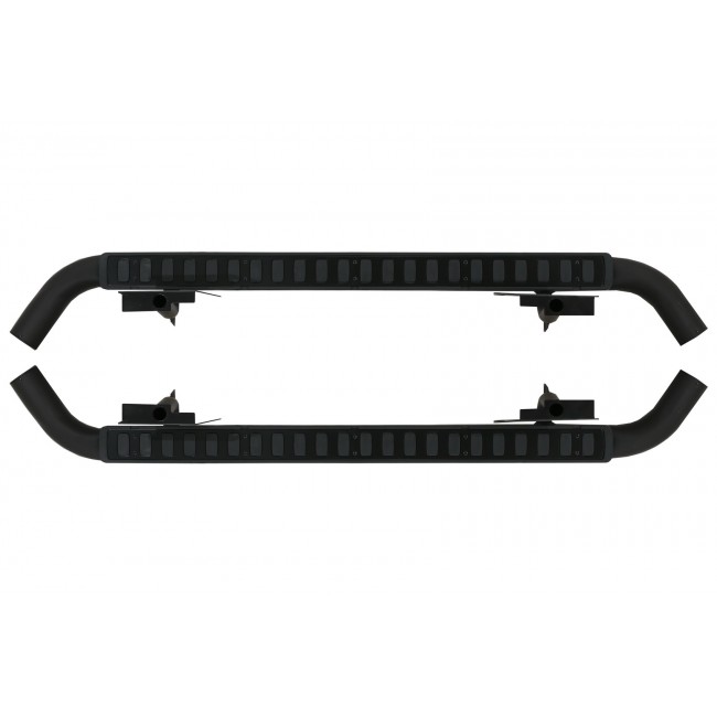 Running Boards Side Steps suitable for Land Rover Defender 110 (1990-2016) Black Edition