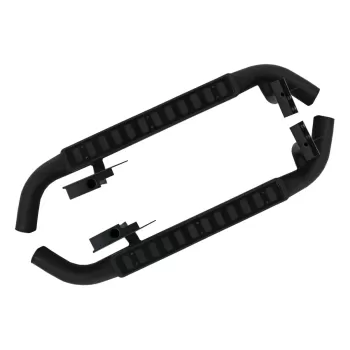 Running Boards Side Steps Suitable for Land Rover Defender 90 (1990-2016) Black Edition