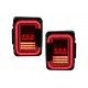 Full LED Taillights suitable for Jeep Wrangler JK (2007-2017) Smoke