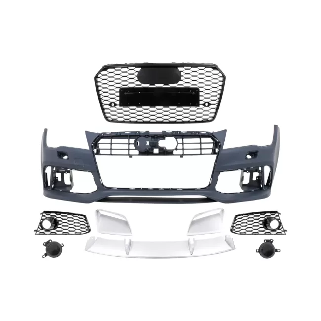 Front Bumper With Central Grille suitable for Audi A7 4G Pre-Facelift (2010-2014) RS7 Design