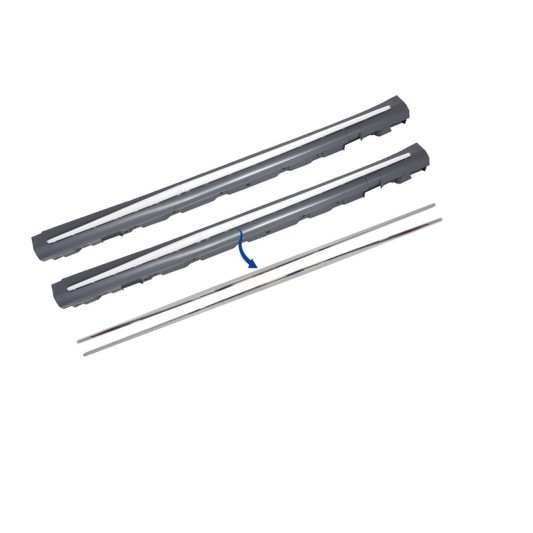 Chrome Parts Trim Strips Side Skirts suitable for Mercedes S-Class W222 (2013-2020) S65 S63 Design