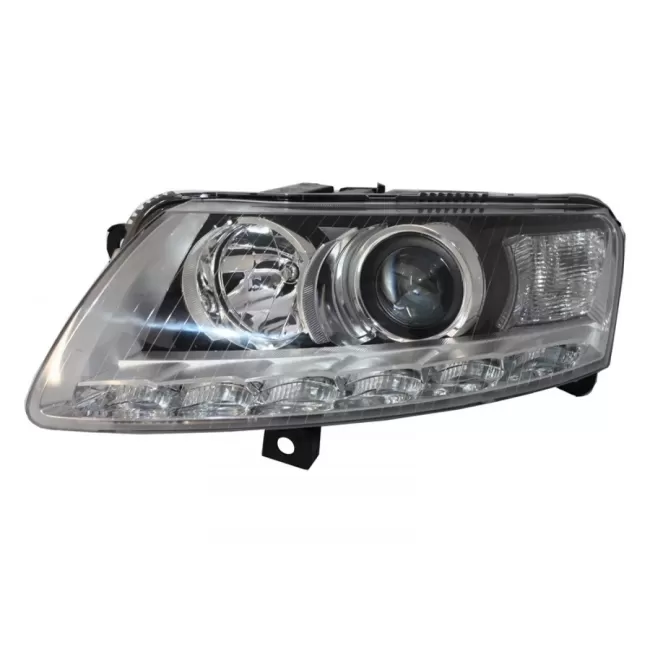 Xenon Headlights LED DRL suitable for Audi A6 C6 4F (04.2004-2008) Chrome Without AFS