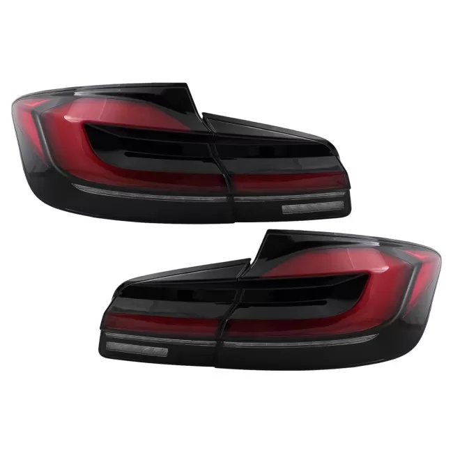 LED Taillights suitable for BMW 5 Series F10 (2011-2017) with Dynamic Sequential Turning Light Upgrade to LCI G30 Design