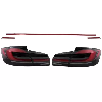 LED Taillights suitable for BMW 5 Series F10 (2011-2017) with Dynamic Sequential Turning Light Upgrade to LCI G30 Design