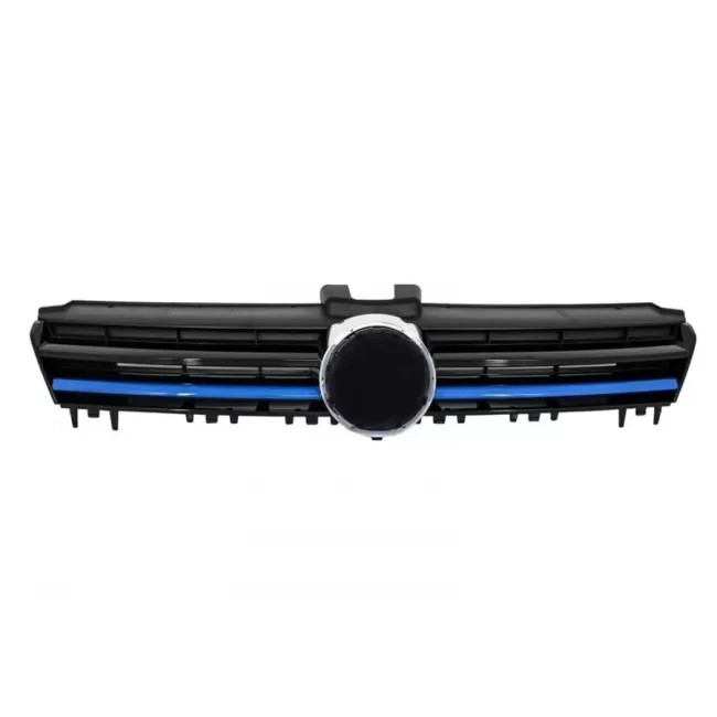 Central Grille suitable for VW Golf 7 VII (2012-2017) R-Line GTE Design Blue Insertions