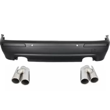 Rear Bumper suitable for BMW 5 Series E39 (1995-2003) Double Outlet M5 Design with PDC and Exhaust Muffler Tips