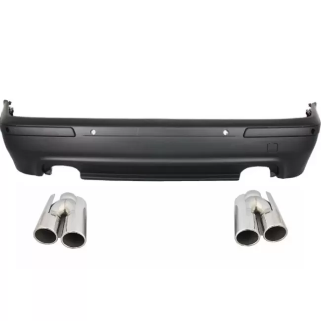 Rear Bumper suitable for BMW 5 Series E39 (1995-2003) Double Outlet M5 Design with PDC and Exhaust Muffler Tips