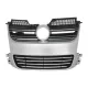Front Grille suitable for VW Golf 5 V (2003-2007) R32 Design Brushed Aluminium