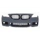 Front Bumper suitable for BMW 5 Series F10 F11 (2010-2014)  M-Technik Design with Kidney Grilles Double Stripe M Design Piano Black
