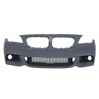 Front Bumper with Side Skirts suitable for BMW F10 F11 5 Series (2011-2014) M-Technik Design Without Fog Lamps