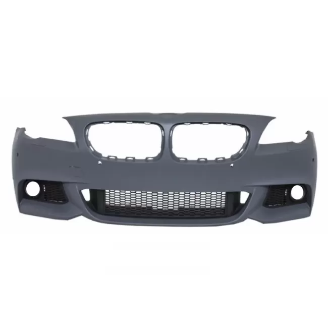 Front Bumper with Side Skirts suitable for BMW F10 F11 5 Series (2011-2014) M-Technik Design Without Fog Lamps