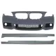 Front Bumper with Side Skirts suitable for BMW F10 F11 5 Series (2011-2014) M-Technik Design Without Fog Lamps