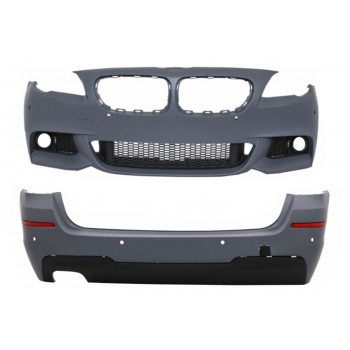 Front Bumper Without Fog Lamps with Rear Bumper suitable for BMW 5 Series F11 Touring (2011-2014) M-Technik Design