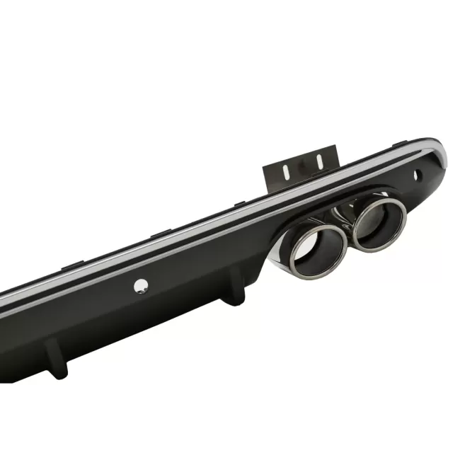Rear Bumper Spoiler Valance Diffuser Double Outlet suitable for Audi Q5 8R Facelift (2013-2016) S-Line Bumper