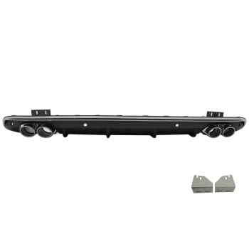 Rear Bumper Spoiler Valance Diffuser Double Outlet suitable for Audi Q5 8R Facelift (2013-2016) S-Line Bumper