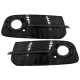 Fog Lamp Covers Side Grilles suitable for Audi Q5 SUV 8R Facelift (2012-2016) Full Black RS Design